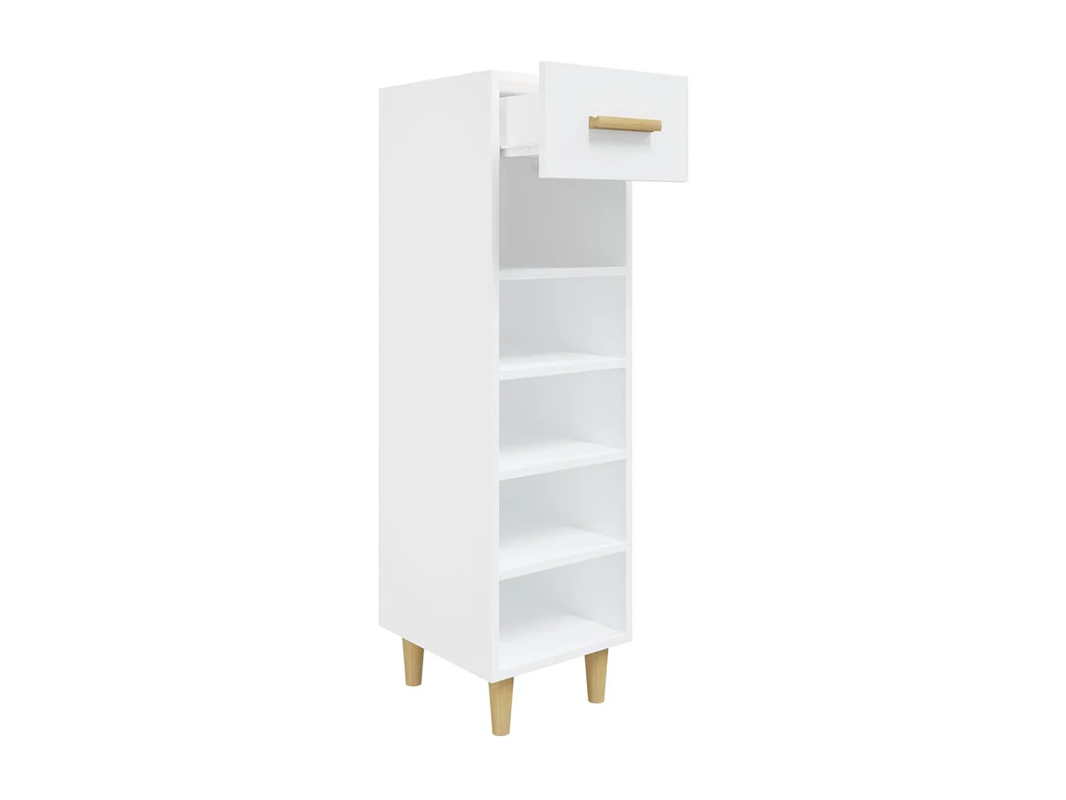 Armoire à chaussures Blanc 30x35x105 cm Bois d'ingénierie