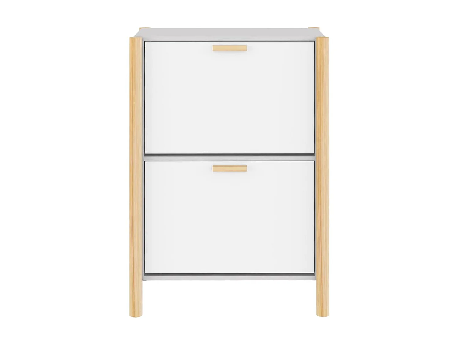 Sapateira Branco 57,5x33x80 cm Madeira trabalhada