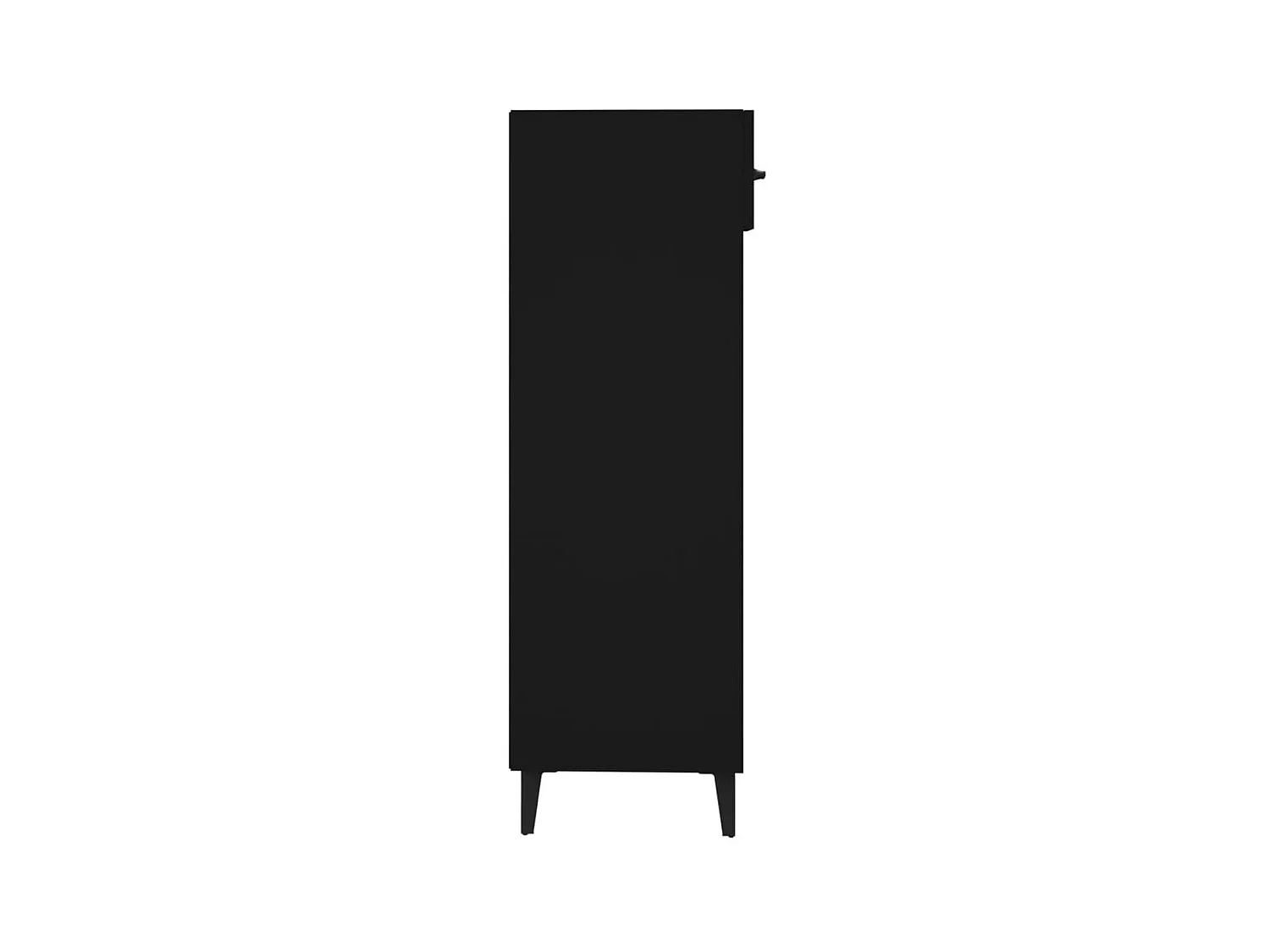 Schuhschrank Schwarz 30x35x105 cm Holzwerkstoff