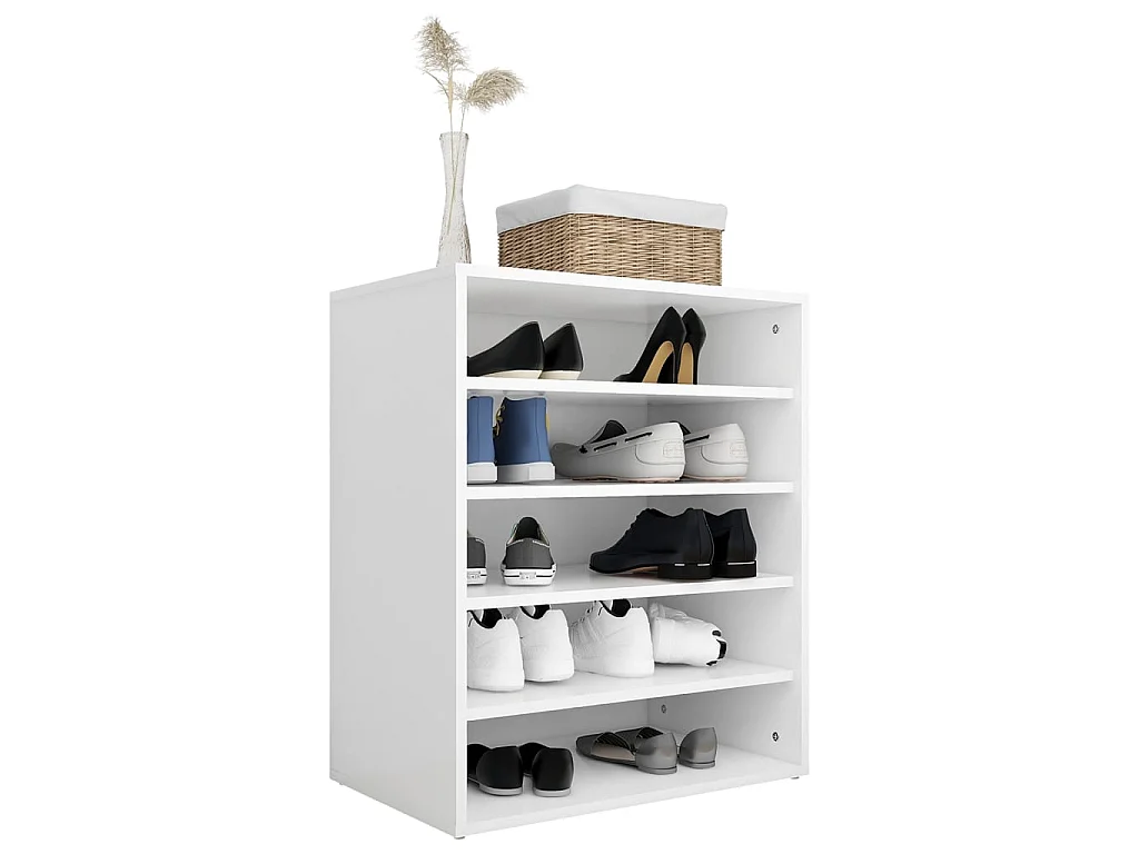 Armoire à chaussures Blanc 60x35x70 cm Aggloméré