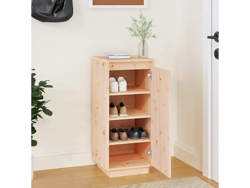 Armoire à chaussures 35x35x80 cm Bois de pin massif