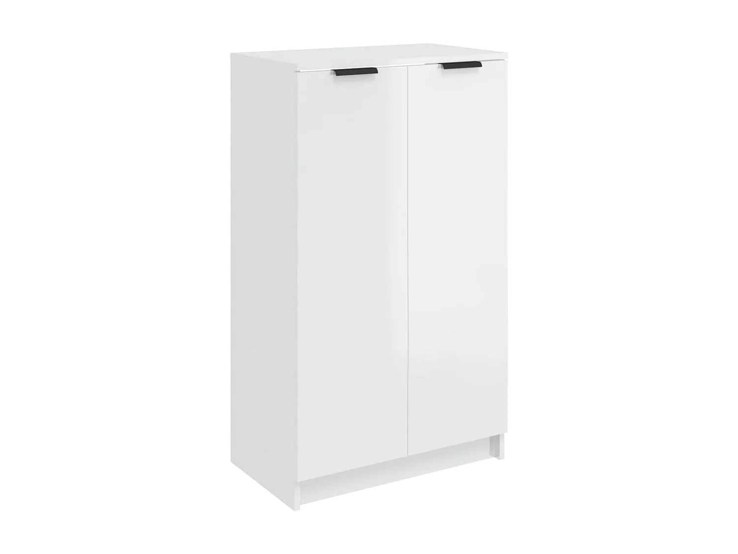Scarpiera Bianco lucido 59x35x100 cm MDF