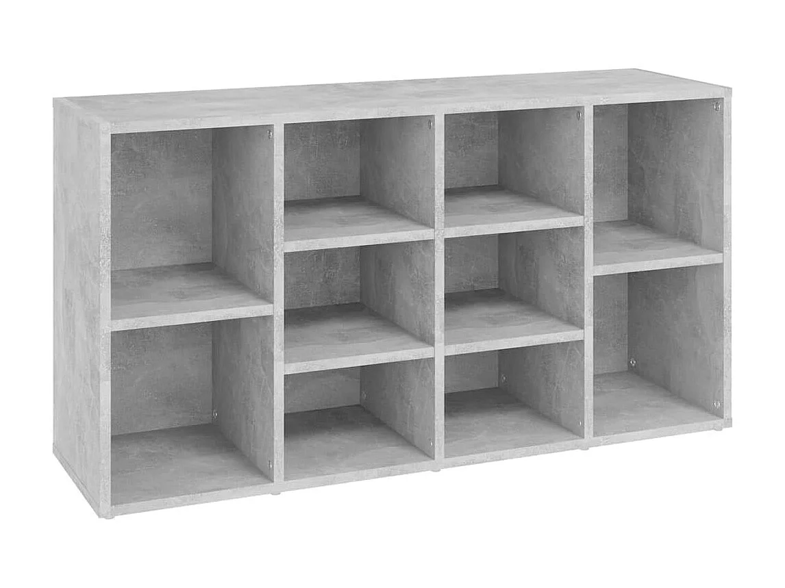 Banco para sapatos Concreto cinza 103x30x54,5 cm Aglomerado