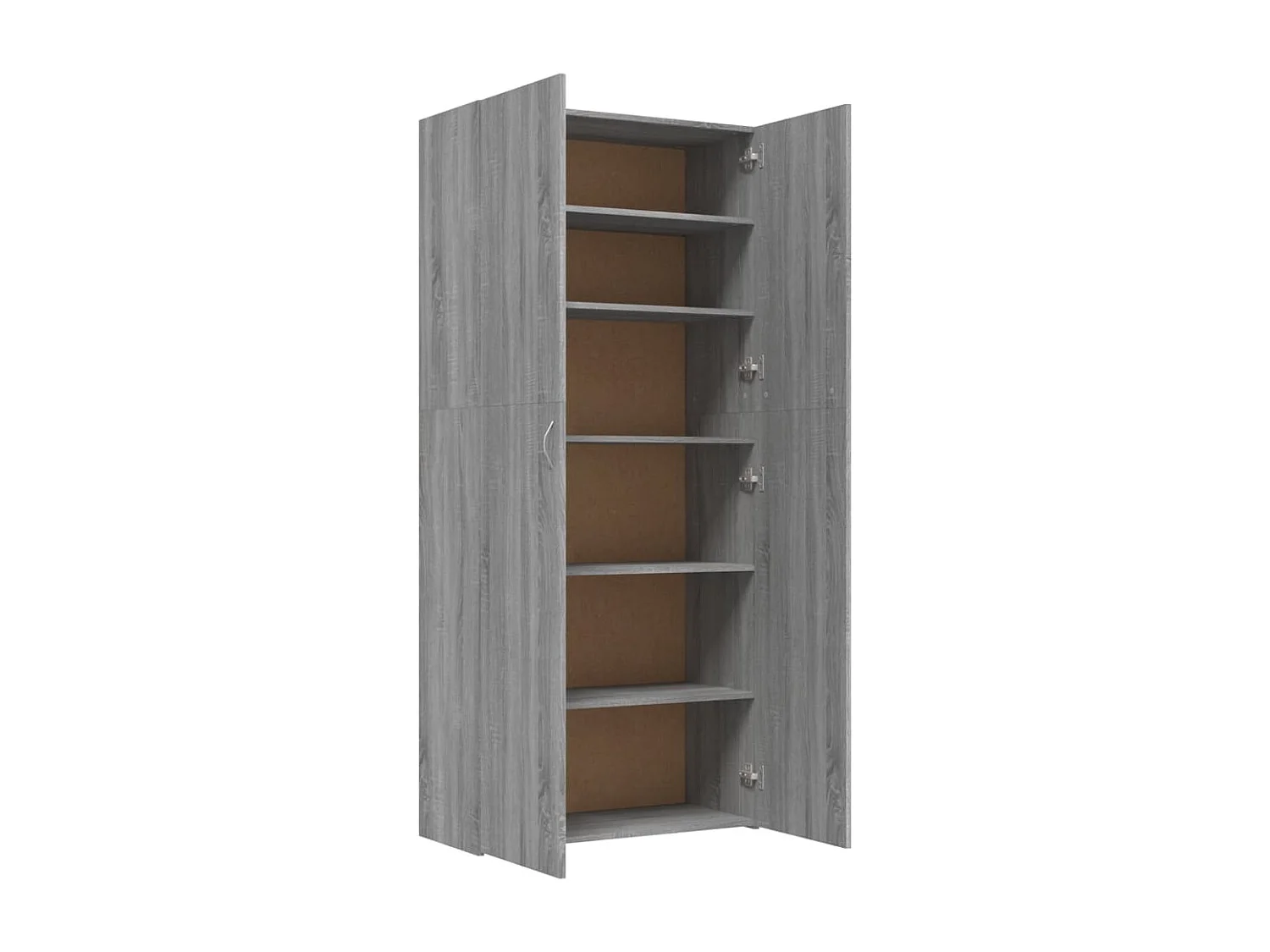 Armoire à chaussures Sonoma gris 80x35,5x180 cm Bois ingénierie