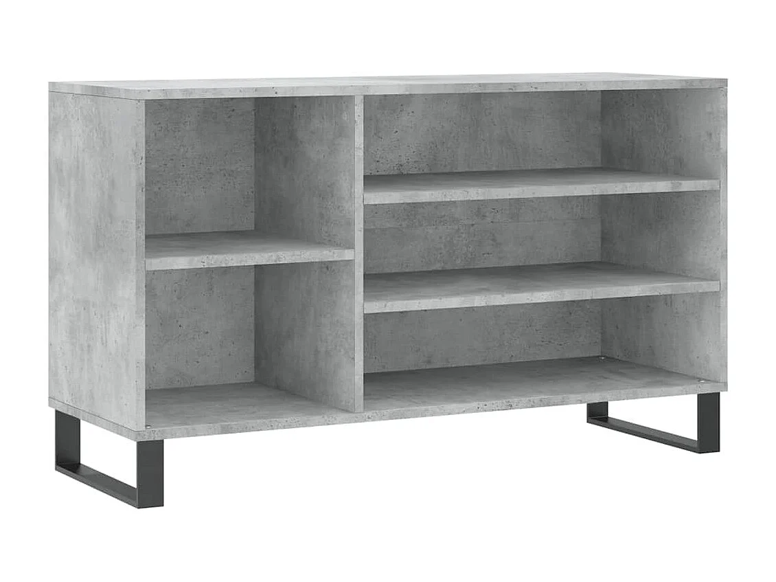 Armoire à chaussures Gris béton 102x36x60 cm Bois d'ingénierie