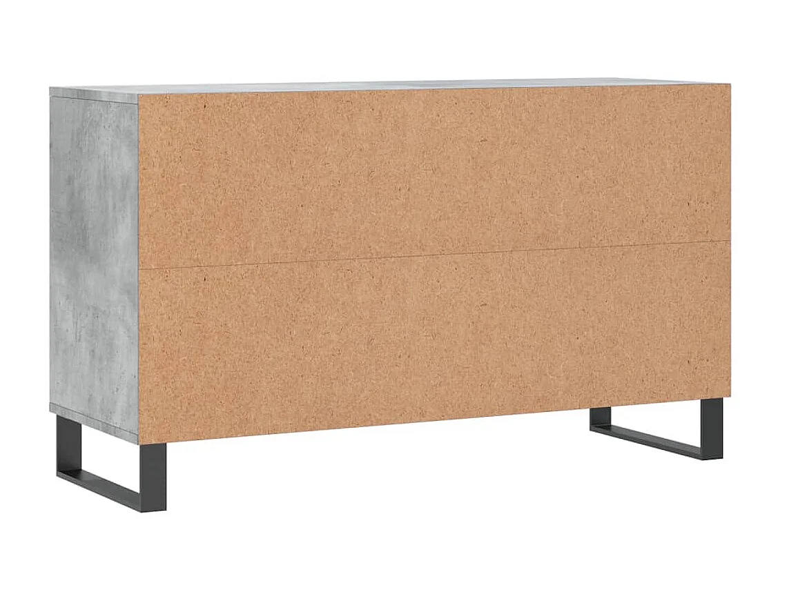 Armoire à chaussures Gris béton 102x36x60 cm Bois d'ingénierie