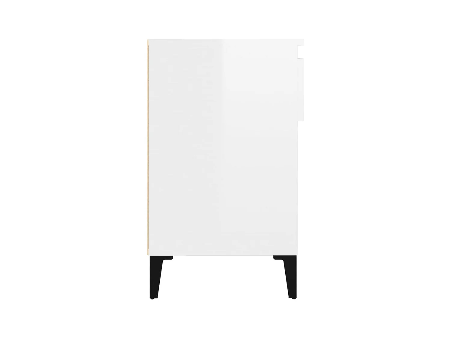 Armoire à chaussure Blanc brillant 102x36x60 cm Bois ingénierie