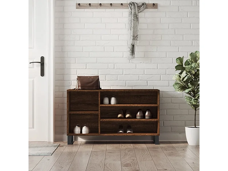 Armoire à chaussures Chêne marron 102x36x60cm Bois d'ingénierie