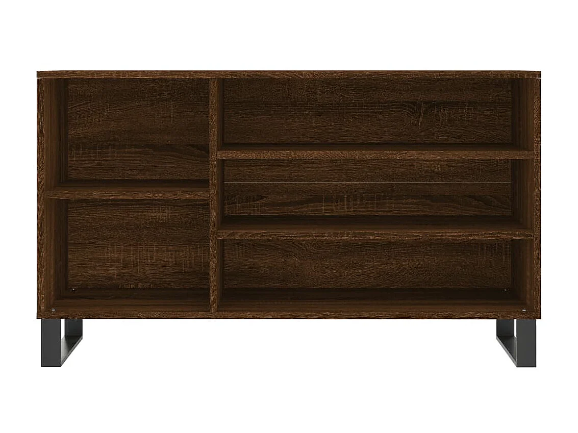 Schuhschrank Braune Eiche 102x36x60cm Holzwerkstoff