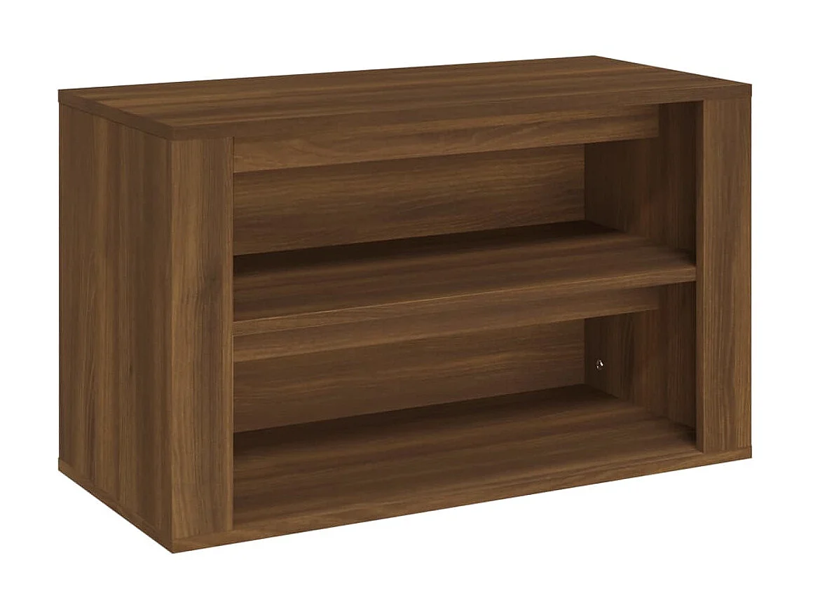 étagère à chaussures Chêne marron 75x35x45 cm Bois d'ingénierie