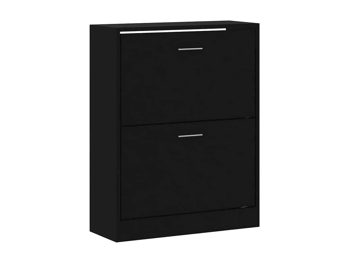 Armoire à chaussures Noir 63x24x81 cm Bois d'ingénierie