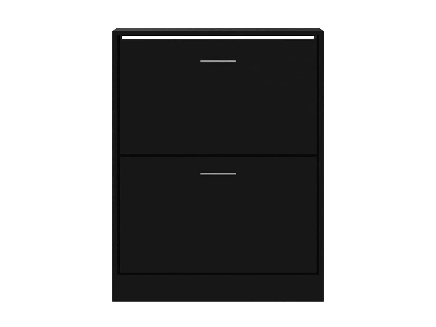 Armoire à chaussures Noir 63x24x81 cm Bois d'ingénierie