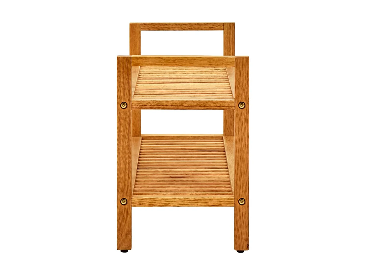 Sapateira de 2 níveis 100x27x40 cm Carvalho maciço