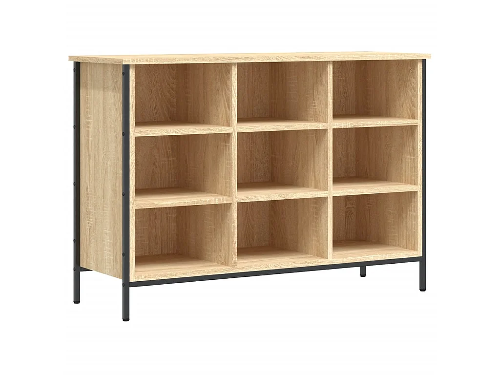 Armoire à chaussures chêne sonoma 100x35x70cm bois d'ingénierie