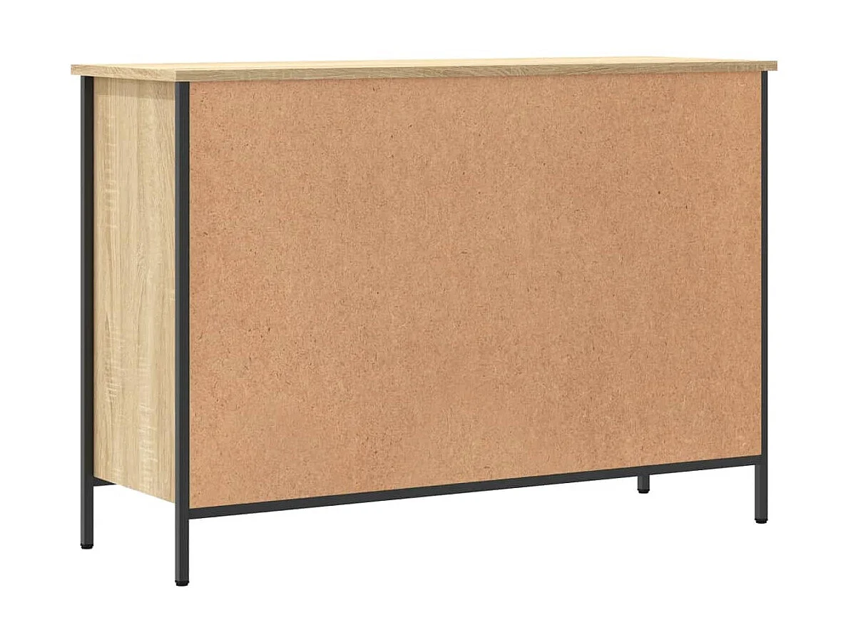 Armoire à chaussures chêne sonoma 100x35x70cm bois d'ingénierie