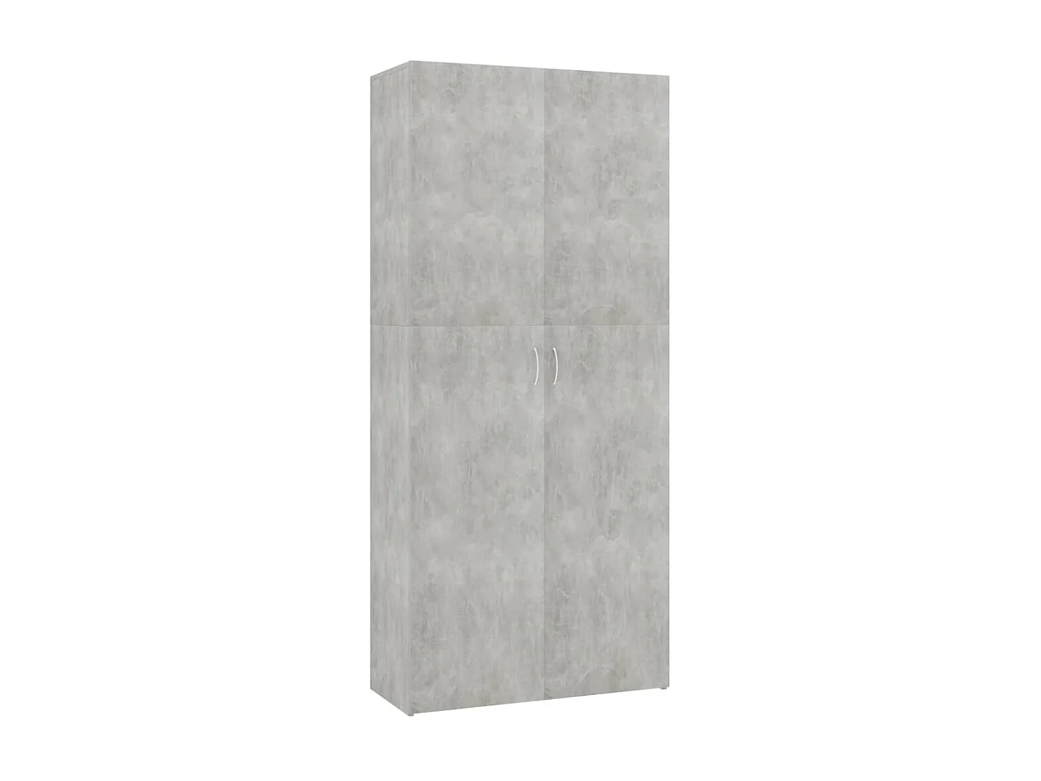 Armoire à chaussures Gris béton 80 x 35,5 x 180 cm Aggloméré