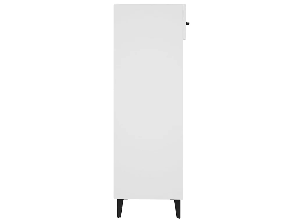 Armoire à chaussure Blanc brillant 30x35x105 cm Bois ingénierie