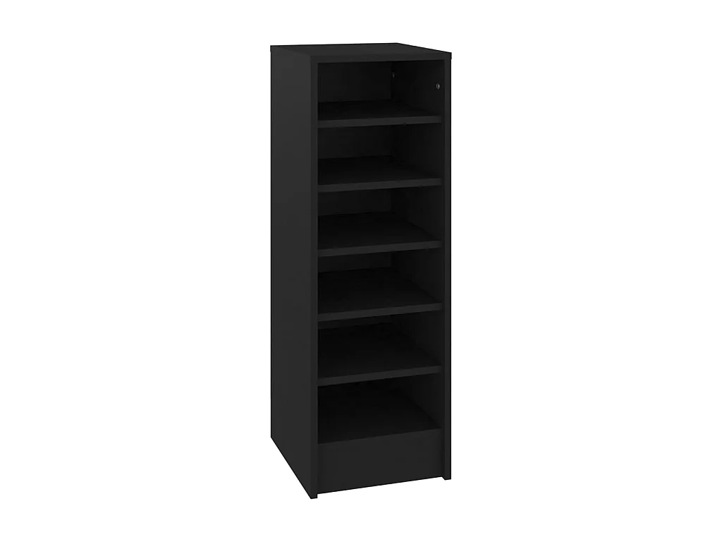 Armoire à chaussures Noir 31,5x35x90 cm Aggloméré