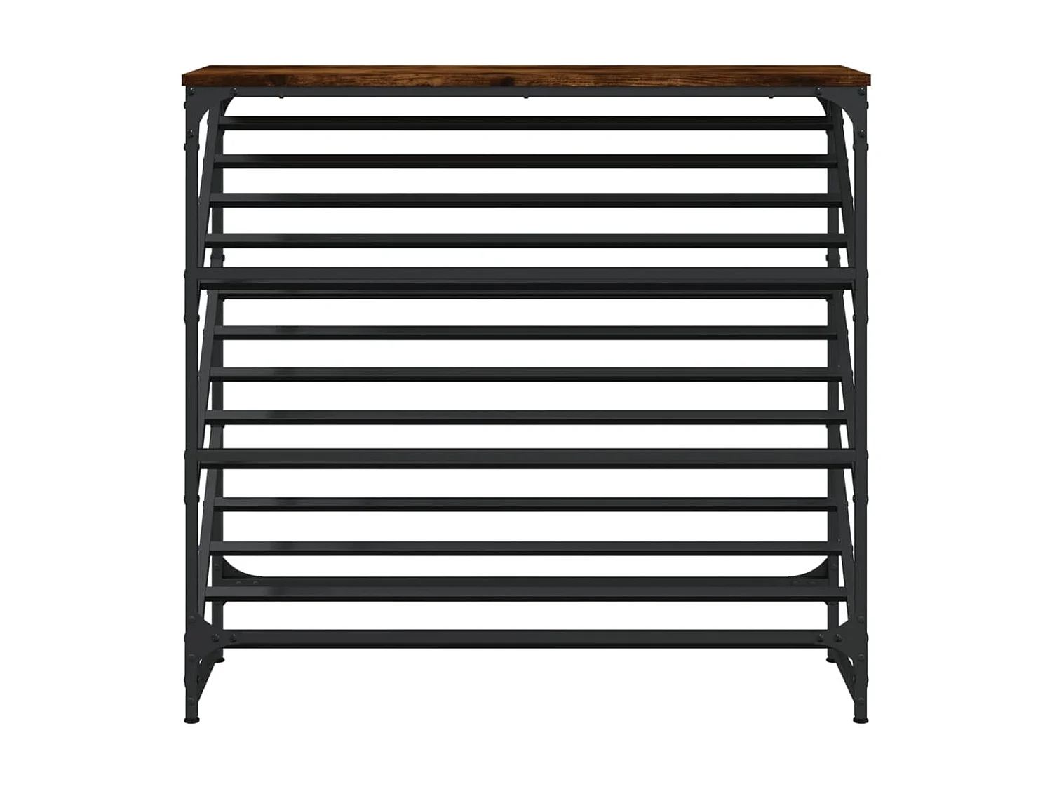 sapateira de carvalho fumê 90x30x85 cm madeira projetada