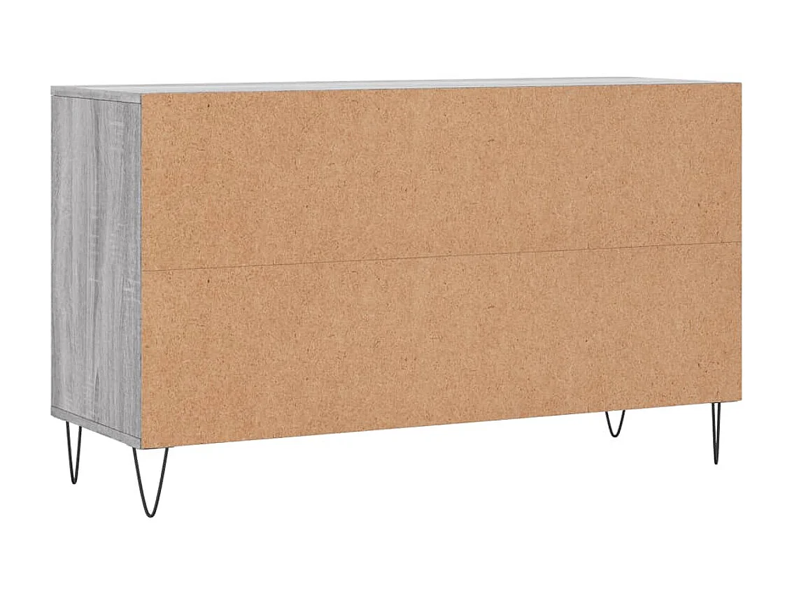 Armoire à chaussures Sonoma gris 102x36x60 cm Bois d'ingénierie