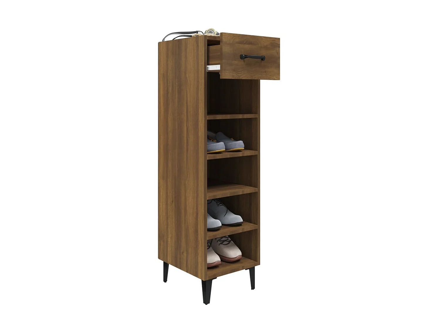 Meuble à chaussures Chêne marron 30x35x105 cm Bois d'ingénierie