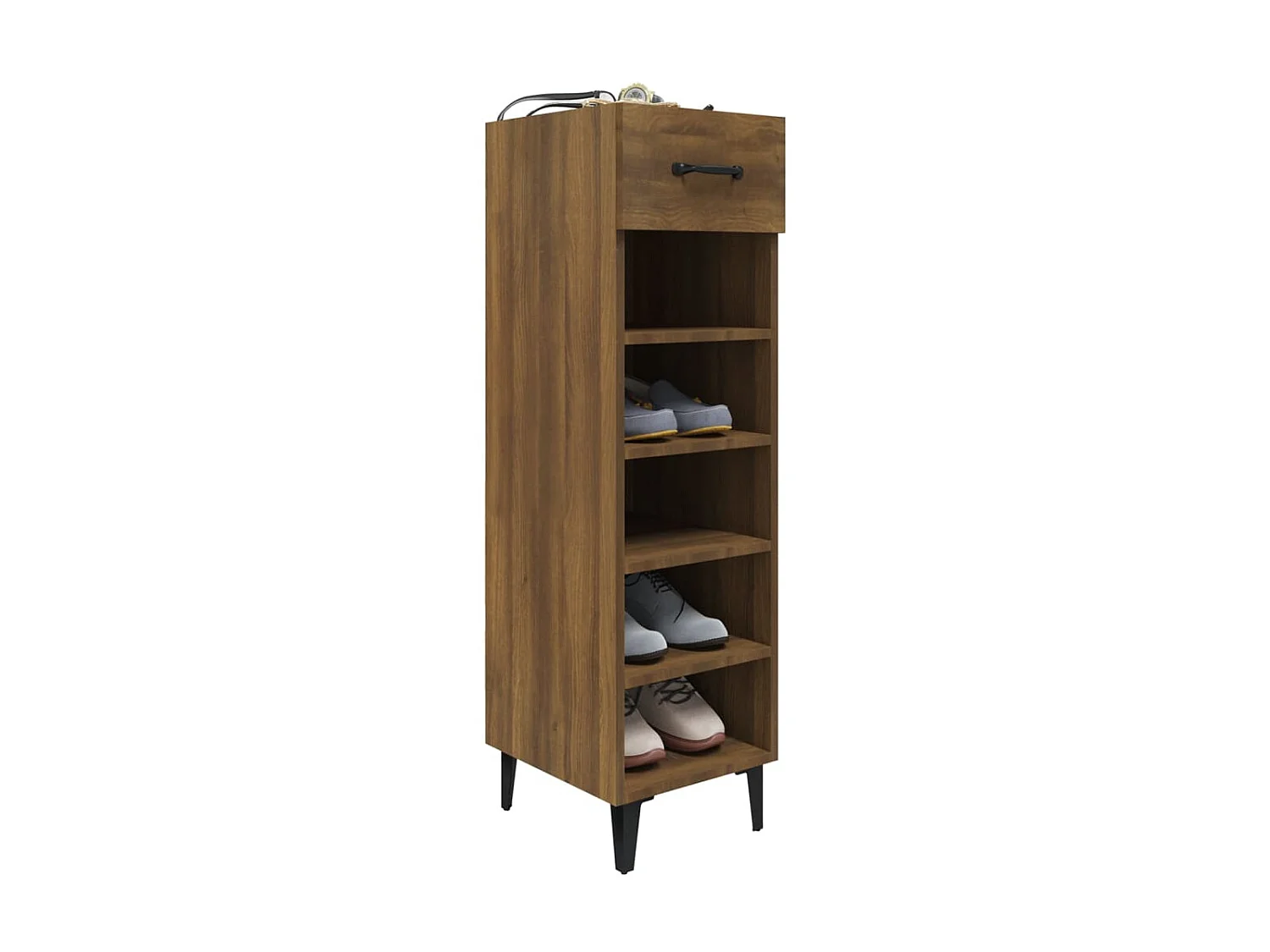 Meuble à chaussures Chêne marron 30x35x105 cm Bois d'ingénierie