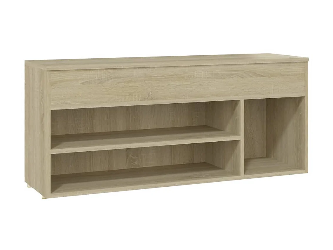 Banc à chaussures Chêne sonoma 105x30x45 cm Aggloméré