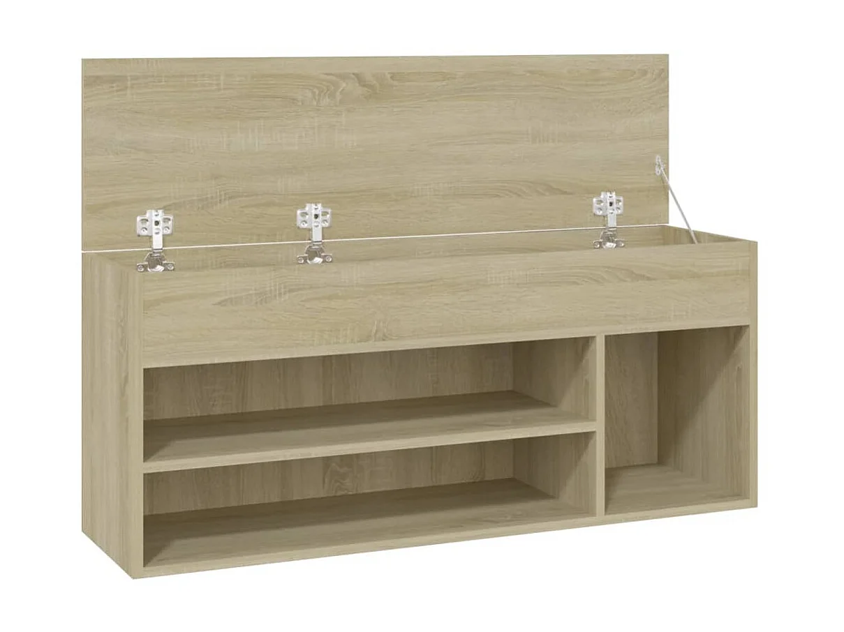 Banc à chaussures Chêne sonoma 105x30x45 cm Aggloméré