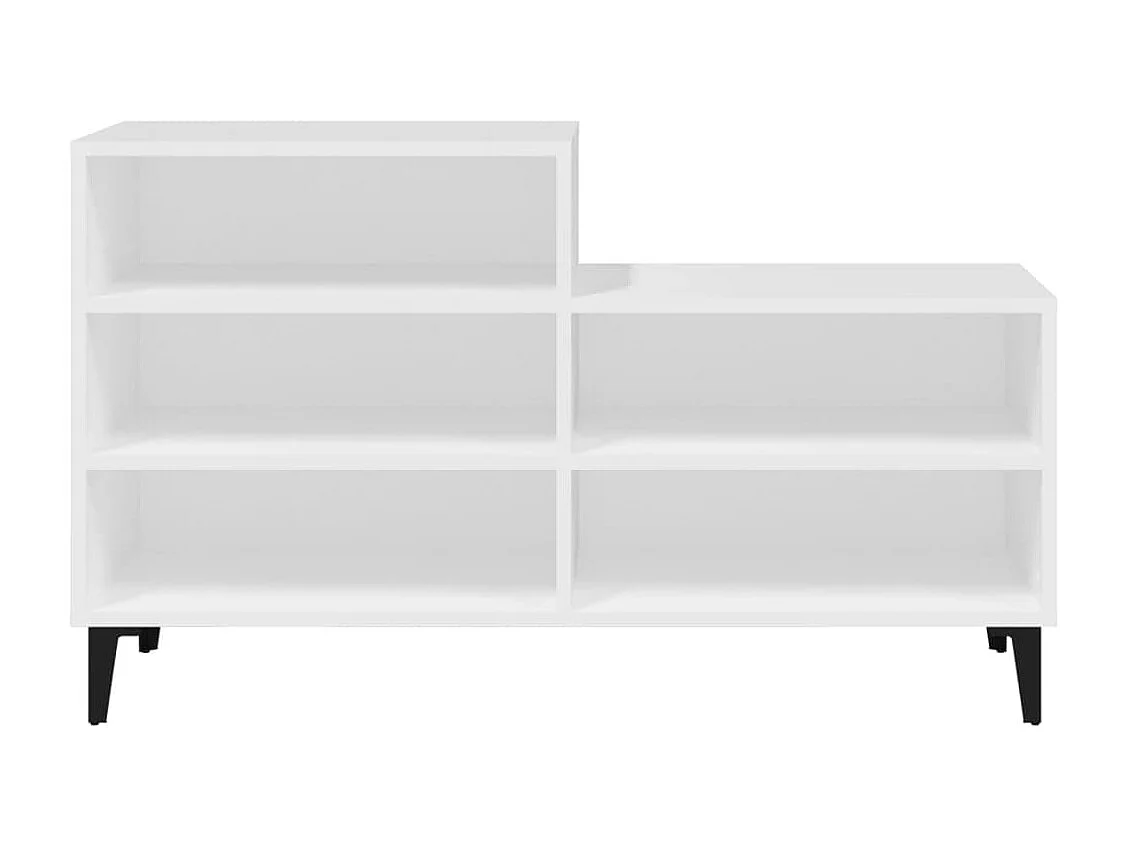 Sapateira Branco 102x36x60 cm Madeira trabalhada