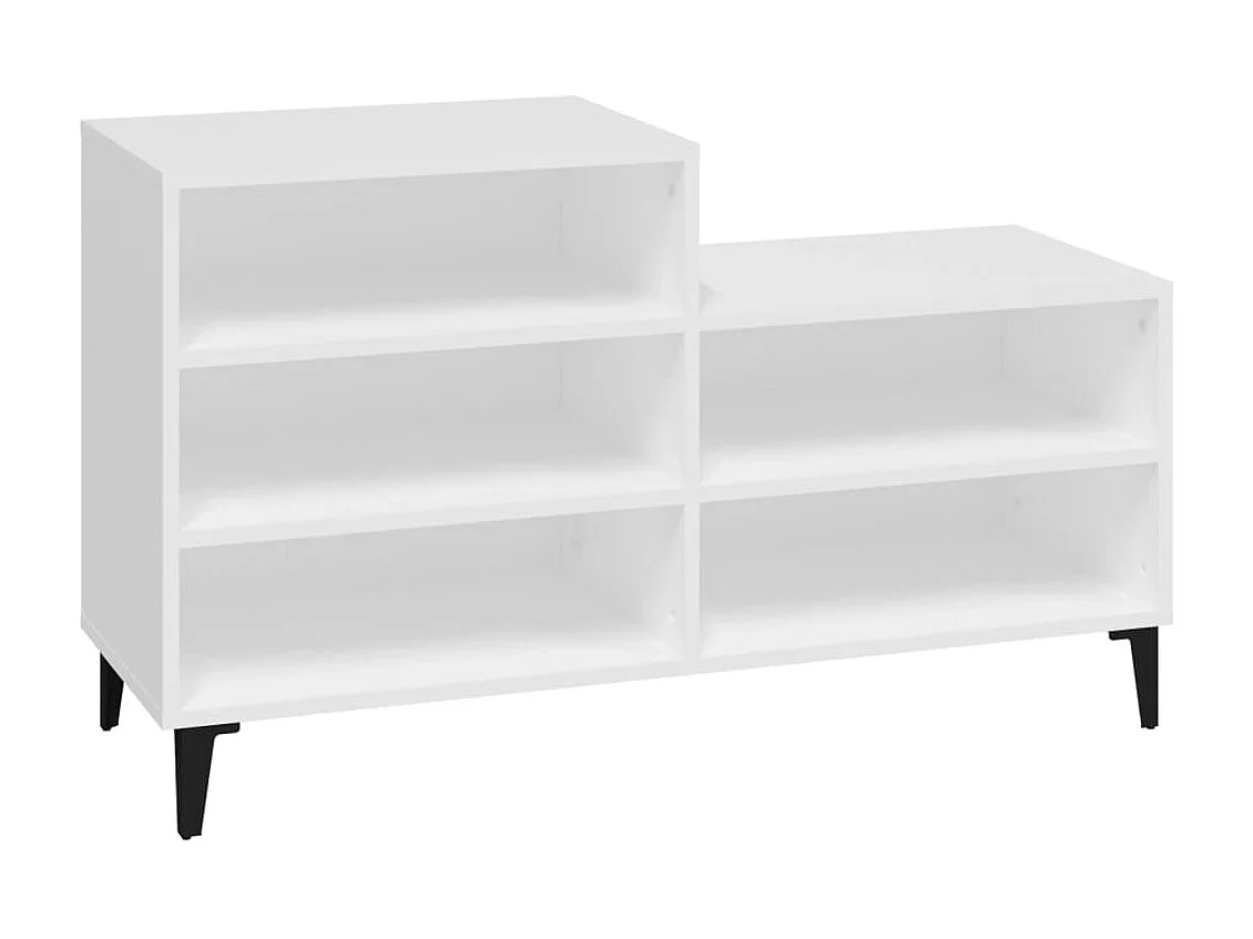 Armoire à chaussures Blanc 102x36x60 cm Bois d'ingénierie