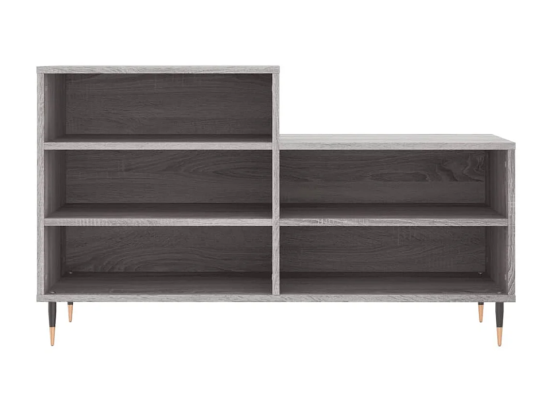 Armoire à chaussures Sonoma gris 102x36x60 cm Bois d'ingénierie