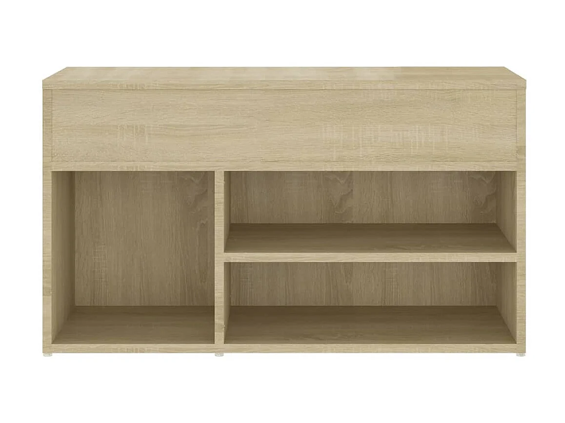 Banc à chaussures Chêne sonoma 80x30x45 cm Aggloméré
