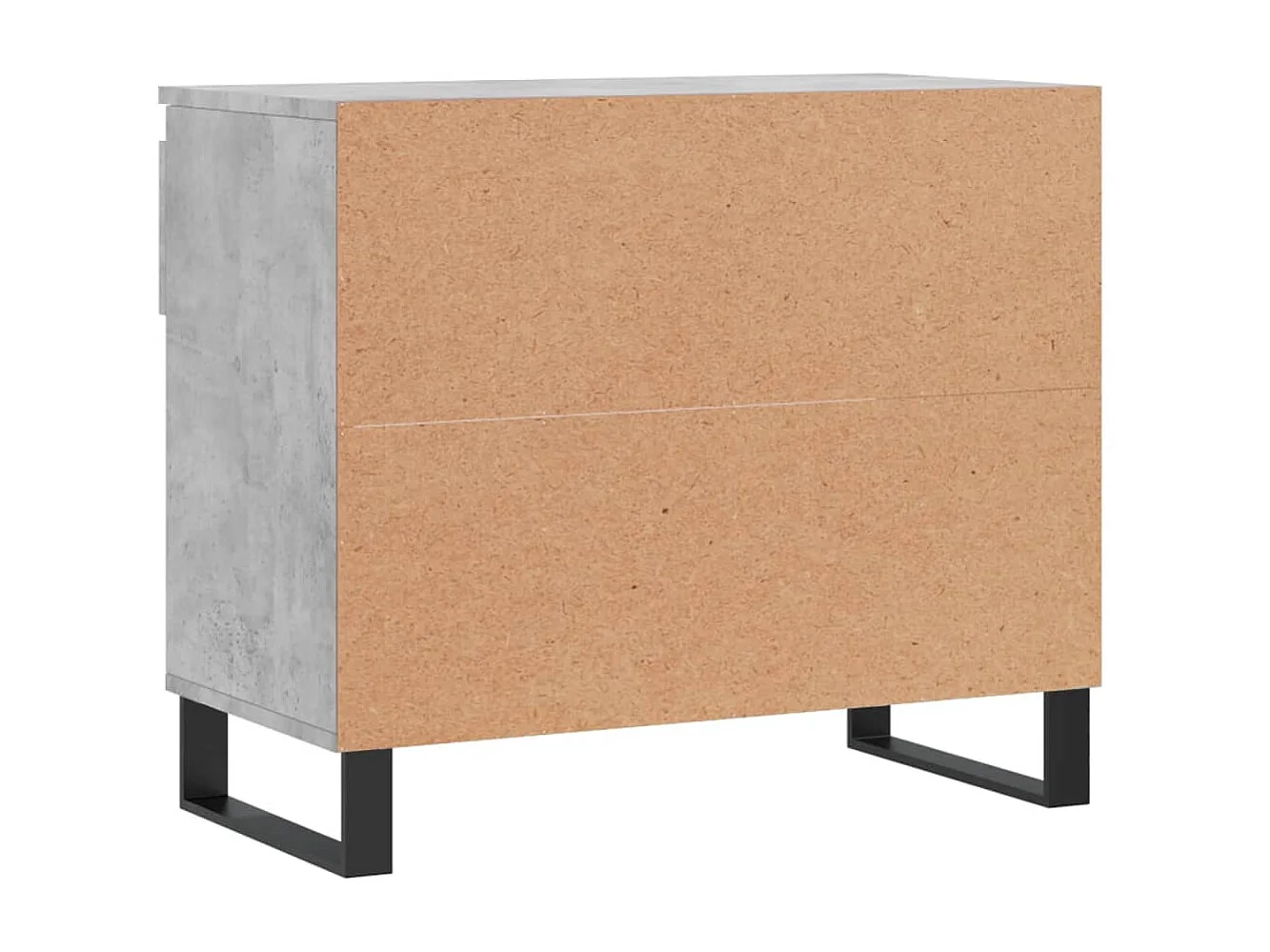 Schoenenkast Betongrijs 70x36x60 cm Bewerkt hout