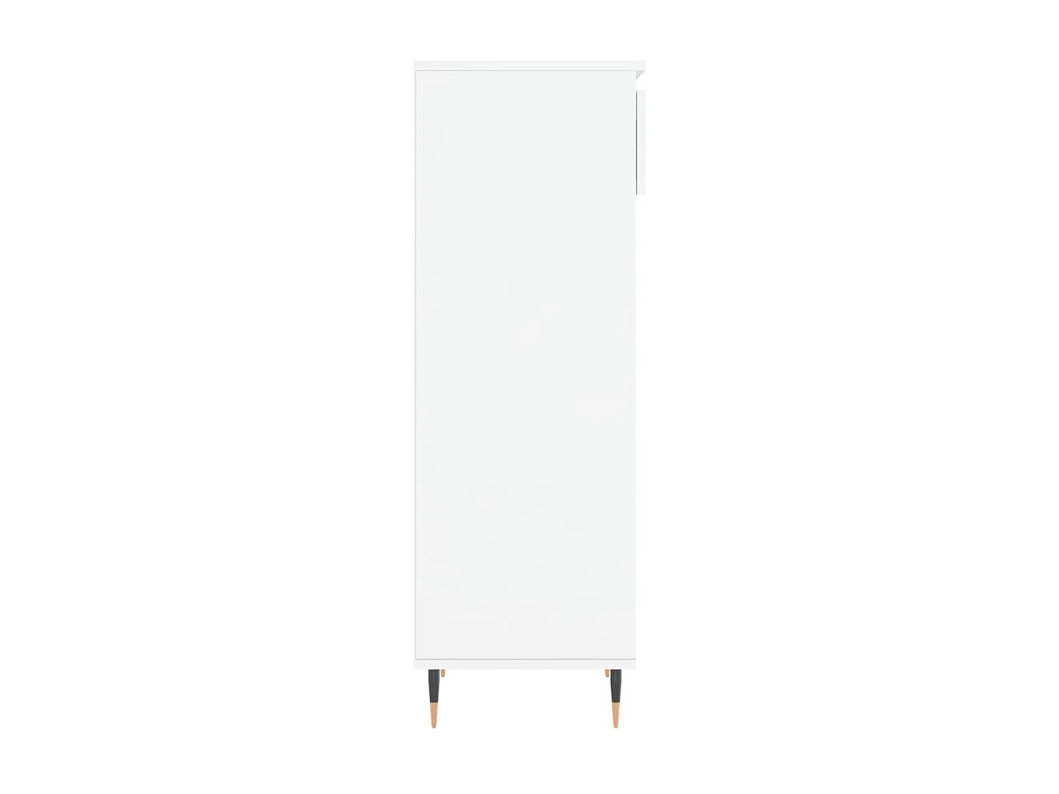 Scarpiera Bianco lucido 40x36x105 cm MDF