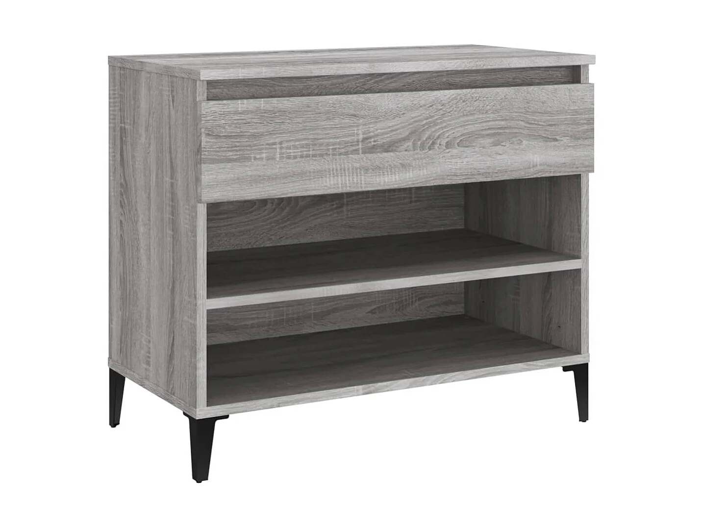 Scarpiera Sonoma grigia 70x36x60 cm MDF