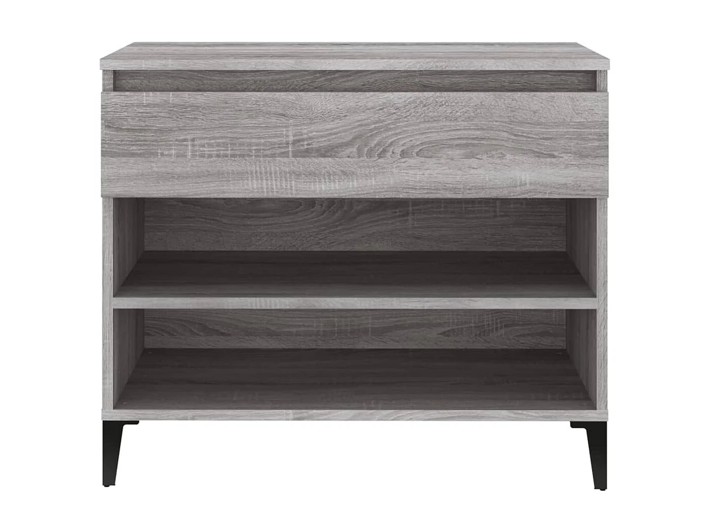 Scarpiera Sonoma grigia 70x36x60 cm MDF