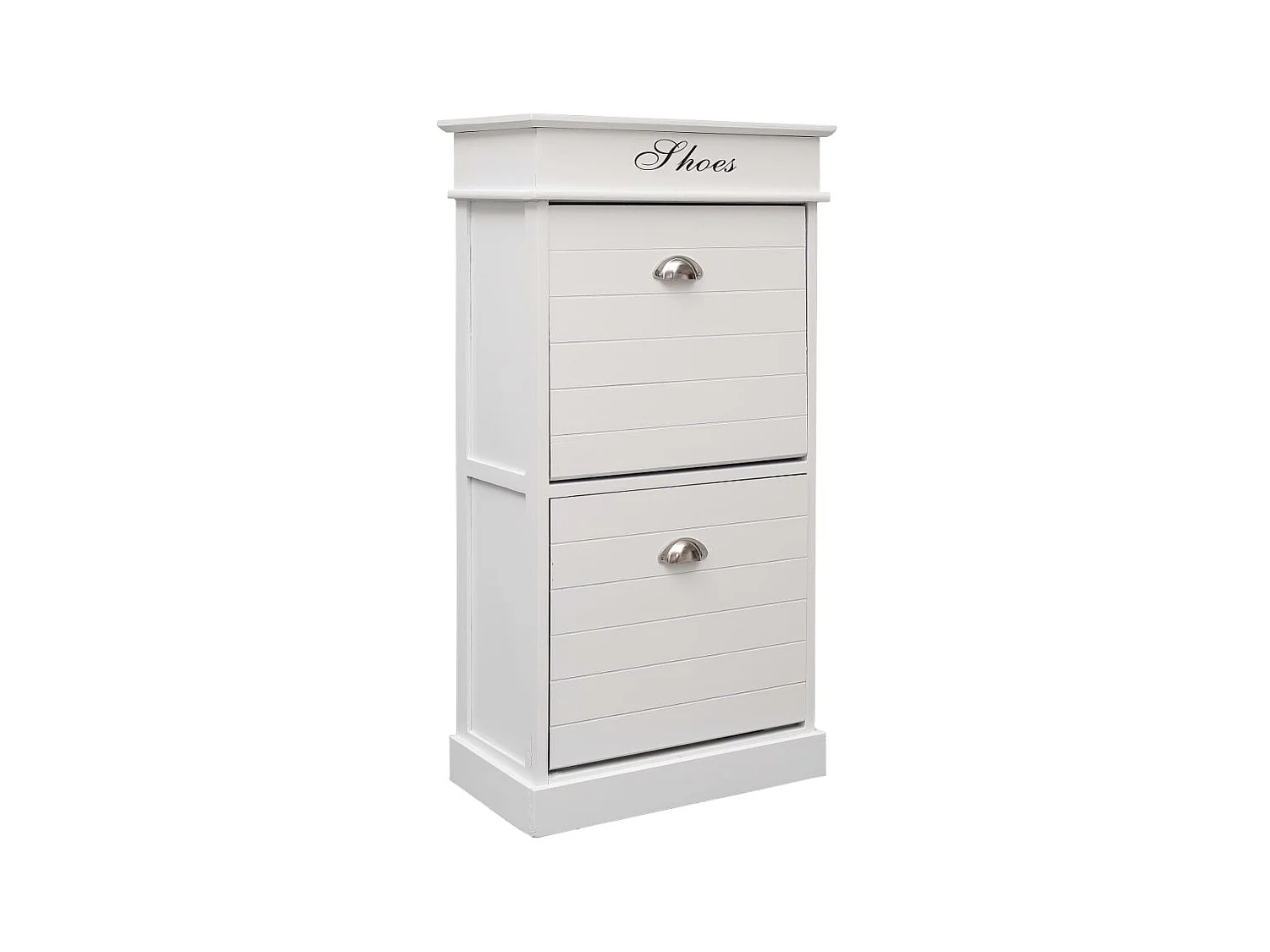 Schoenenkast Wit 50 x 28 x 98 cm Paulowniahout