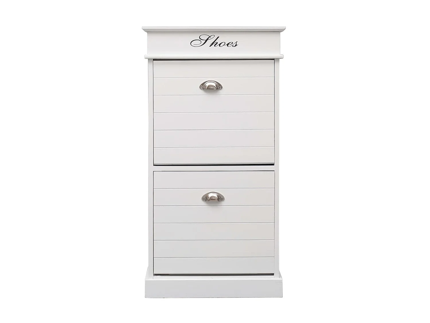 Armoire à chaussures Blanc 50 x 28 x 98 cm Bois de Paulownia