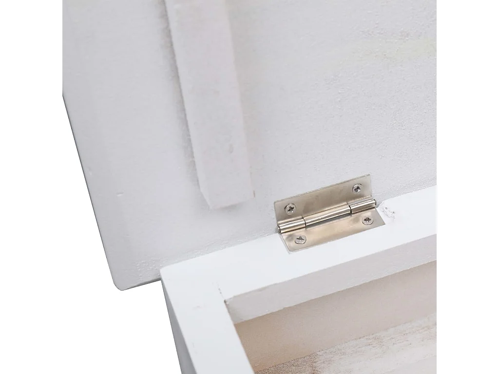 Armoire à chaussures Blanc 50 x 28 x 98 cm Bois de Paulownia