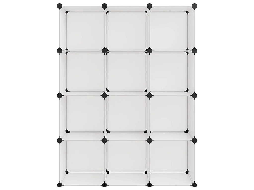 Cubes de rangement 12 pcs Transparent PP
