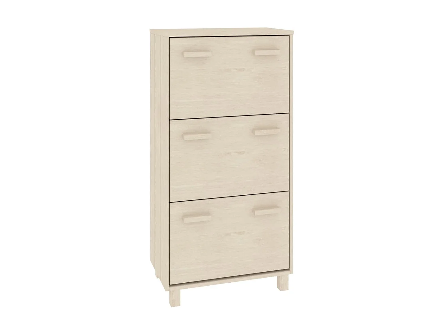 Armoire à chaussures HAMAR Marron miel 59,5x35x117cm Pin massif