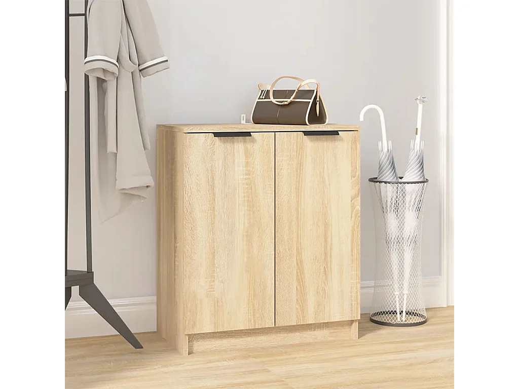 Armoire à chaussures Chêne Sonoma 59x35x70 cm Bois d'ingénierie