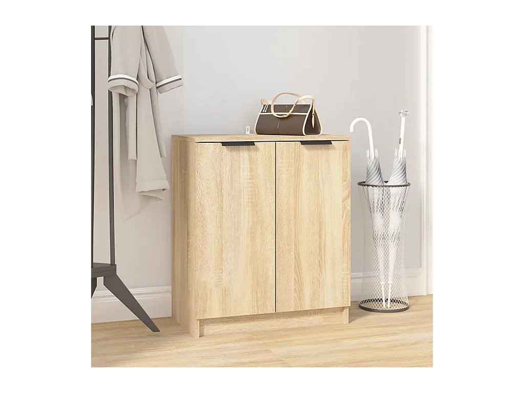 Armoire à chaussures Chêne Sonoma 59x35x70 cm Bois d'ingénierie
