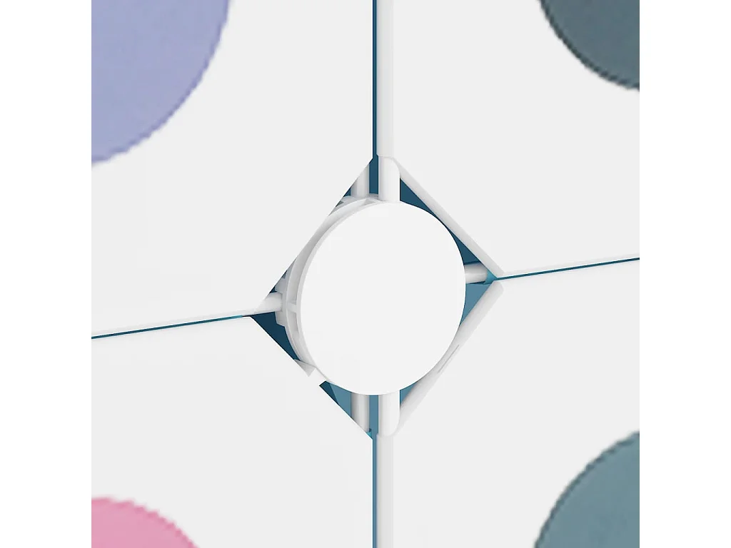 Aufbewahrungsschrank für Kinder mit 15 Würfeln aus blauem PP