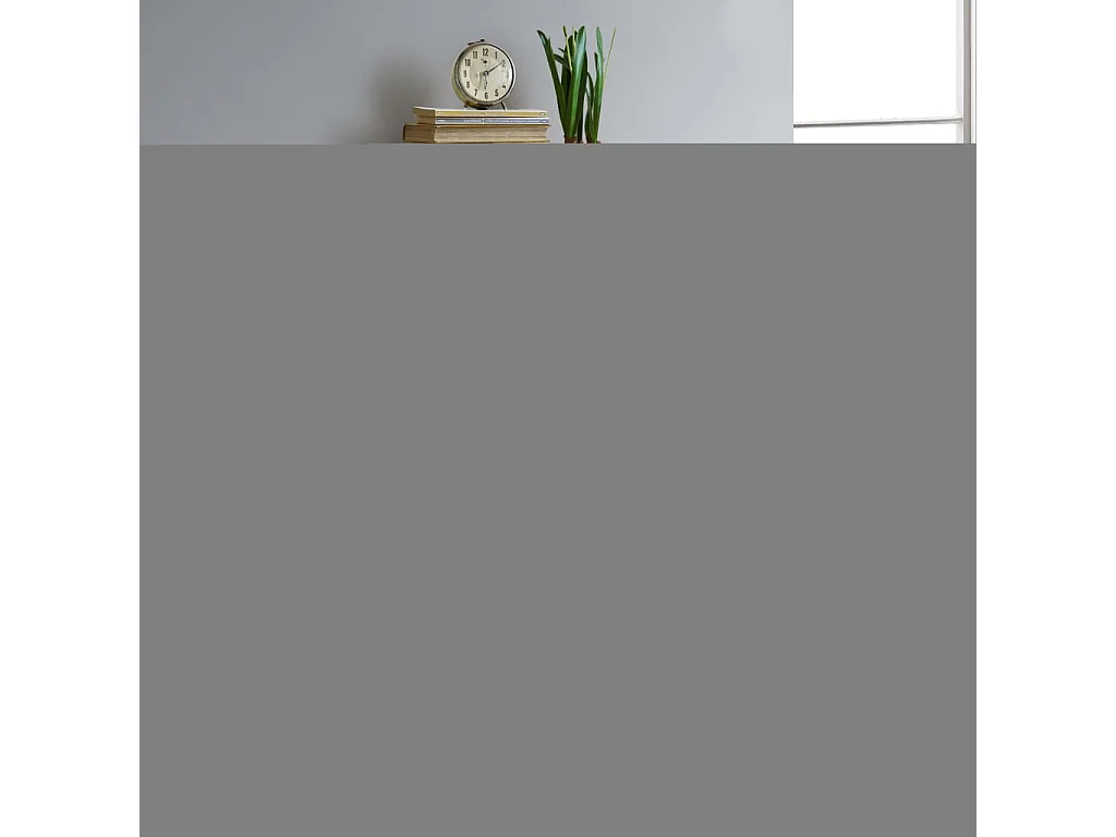 Armoire à chaussures OTTA et 3 tiroirs Marron et gris Bois pin