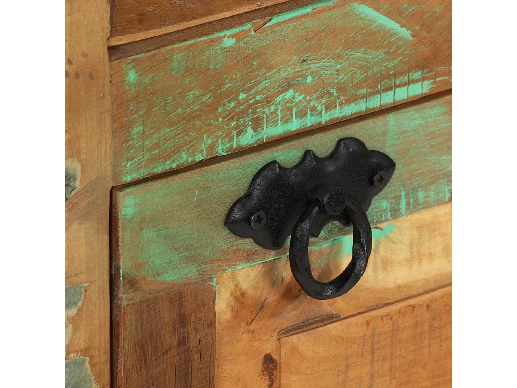 Armoire à chaussures 4 couches avec tiroir Bois de récupération