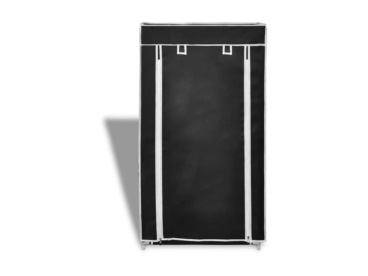 Zapatero con tapa 58 x 28 x 106 cm Tela negra