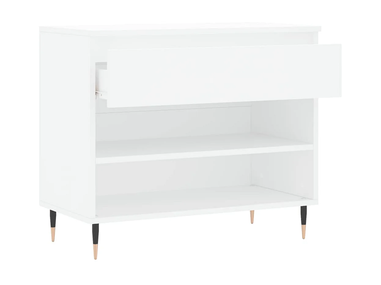 Armoire à chaussures Blanc 70x36x60 cm Bois d'ingénierie