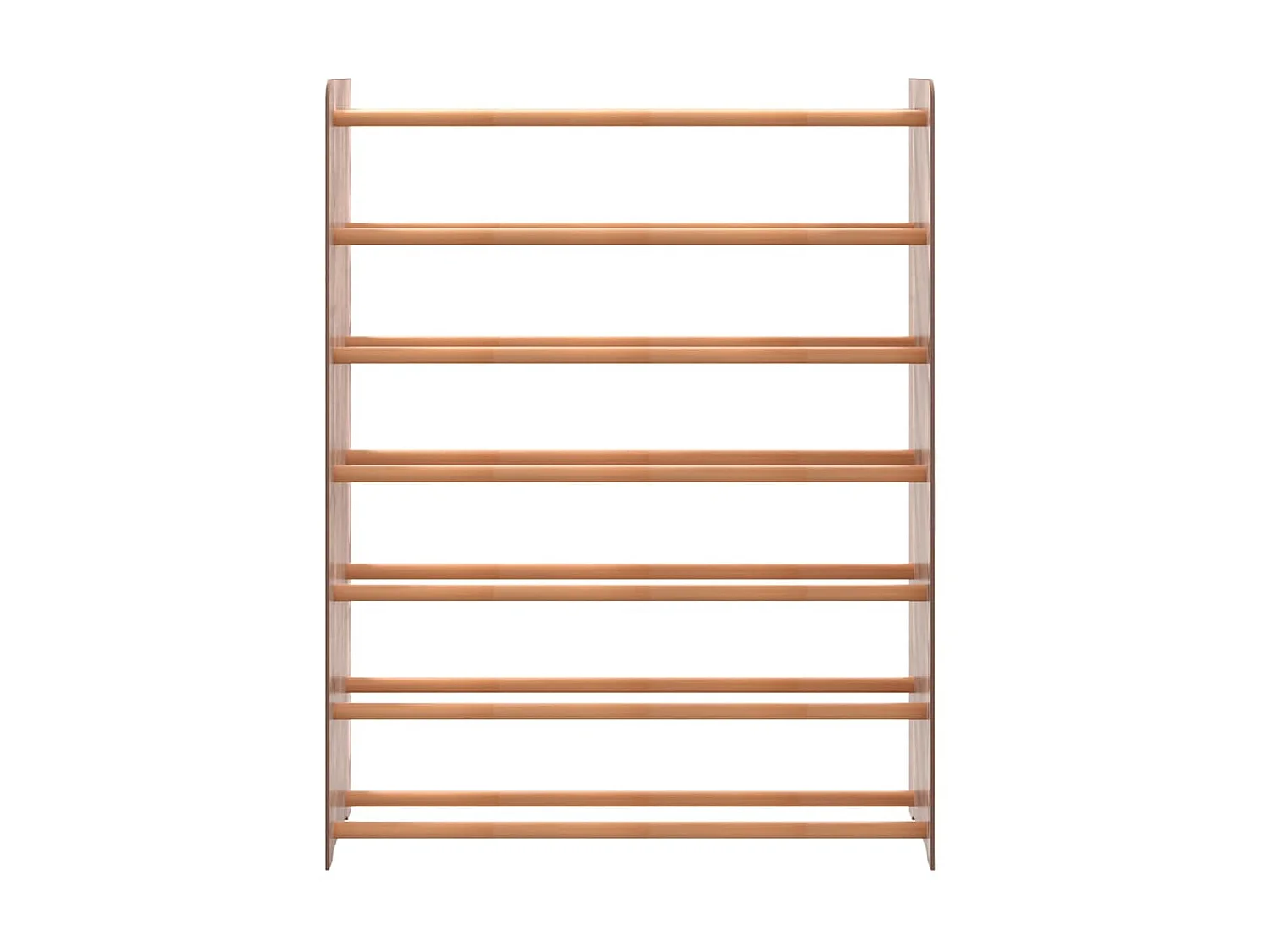 sapateira marrom 90x24x117 cm madeira trabalhada