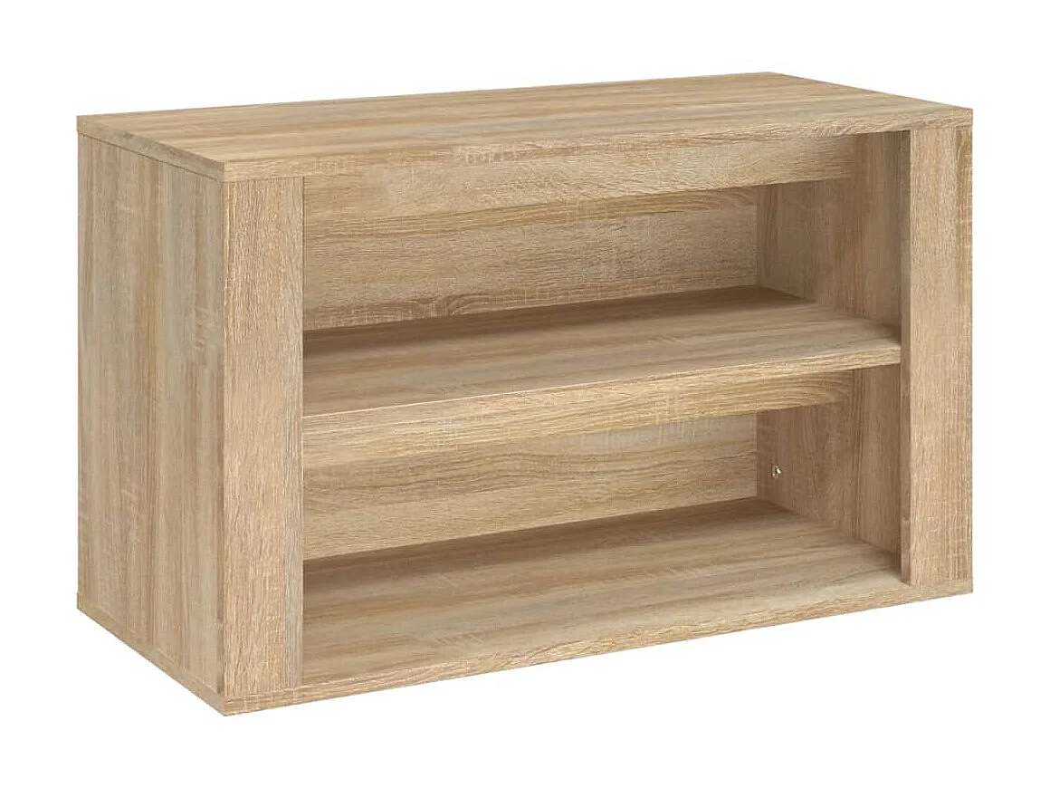 zapatero roble Sonoma 75x35x45 cm Madera contrachapada
